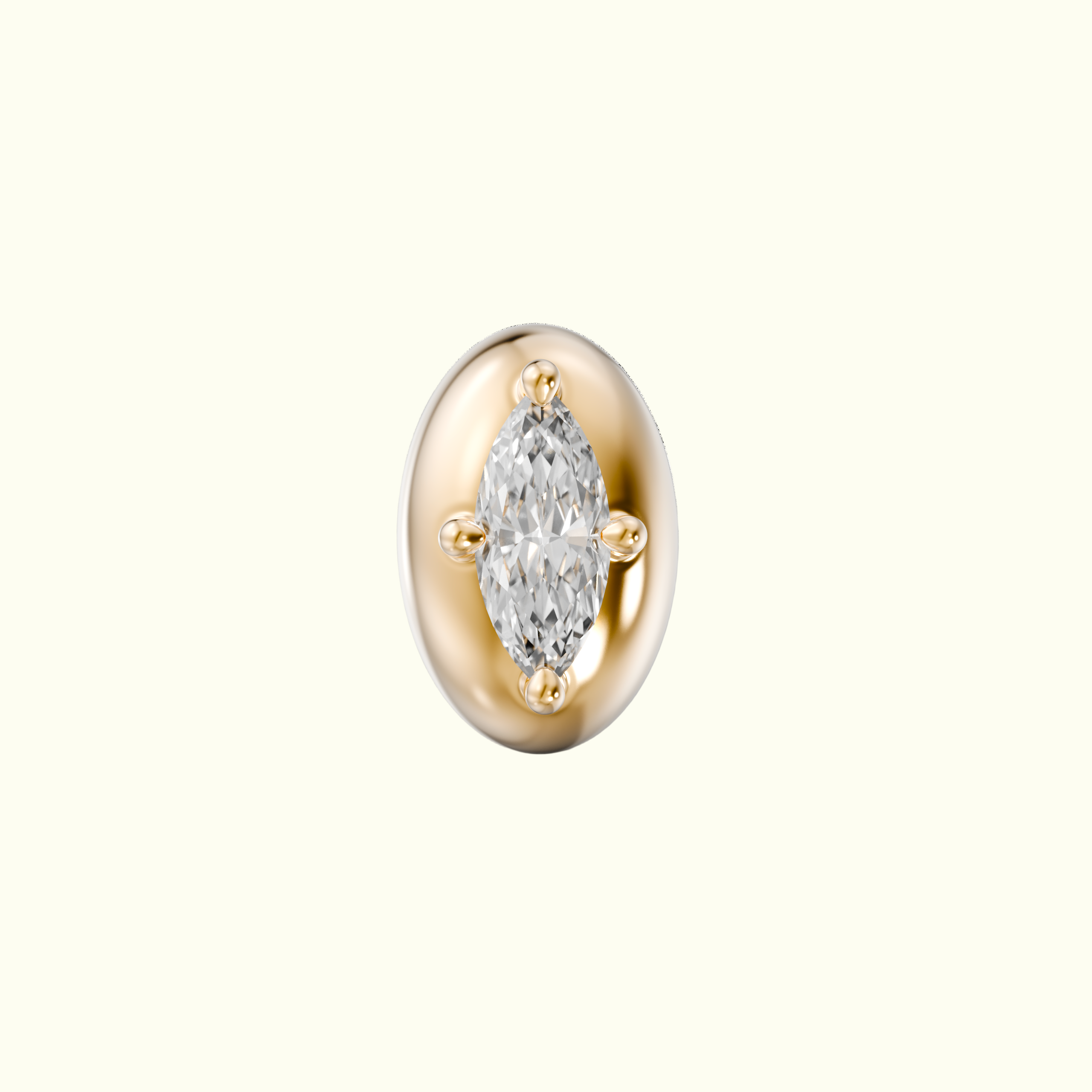 0.12ct Marquise Diamond Briar Stud