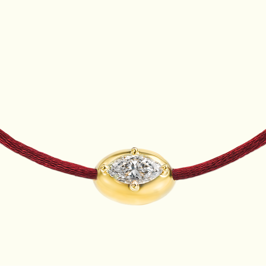 0.26ct Marquise Diamond Fig Bracelet