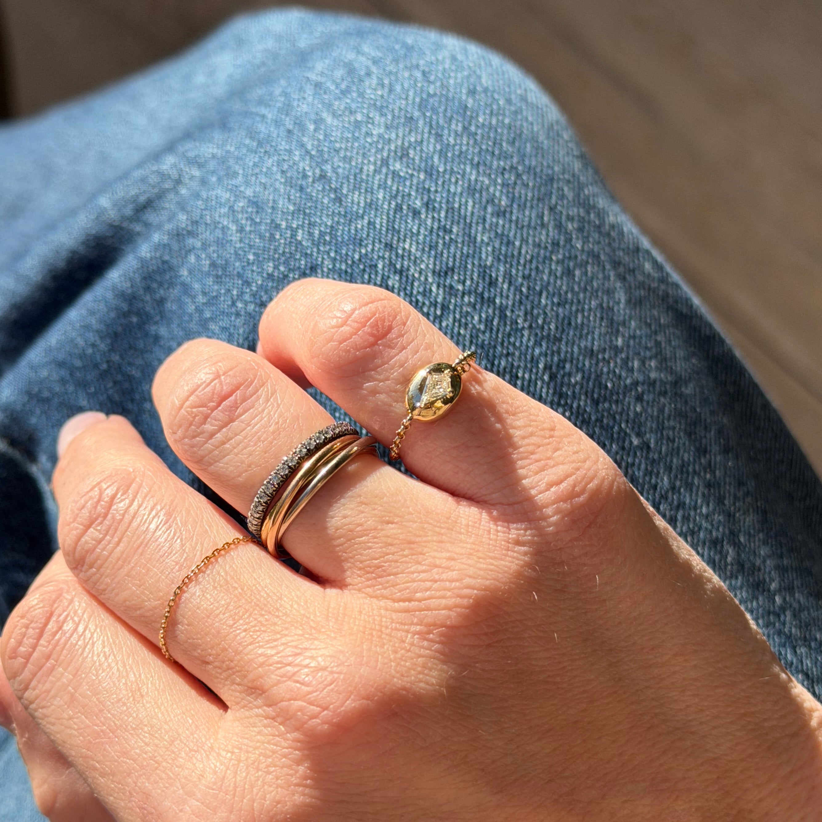 0.19ct Kite Diamond Grove Ring