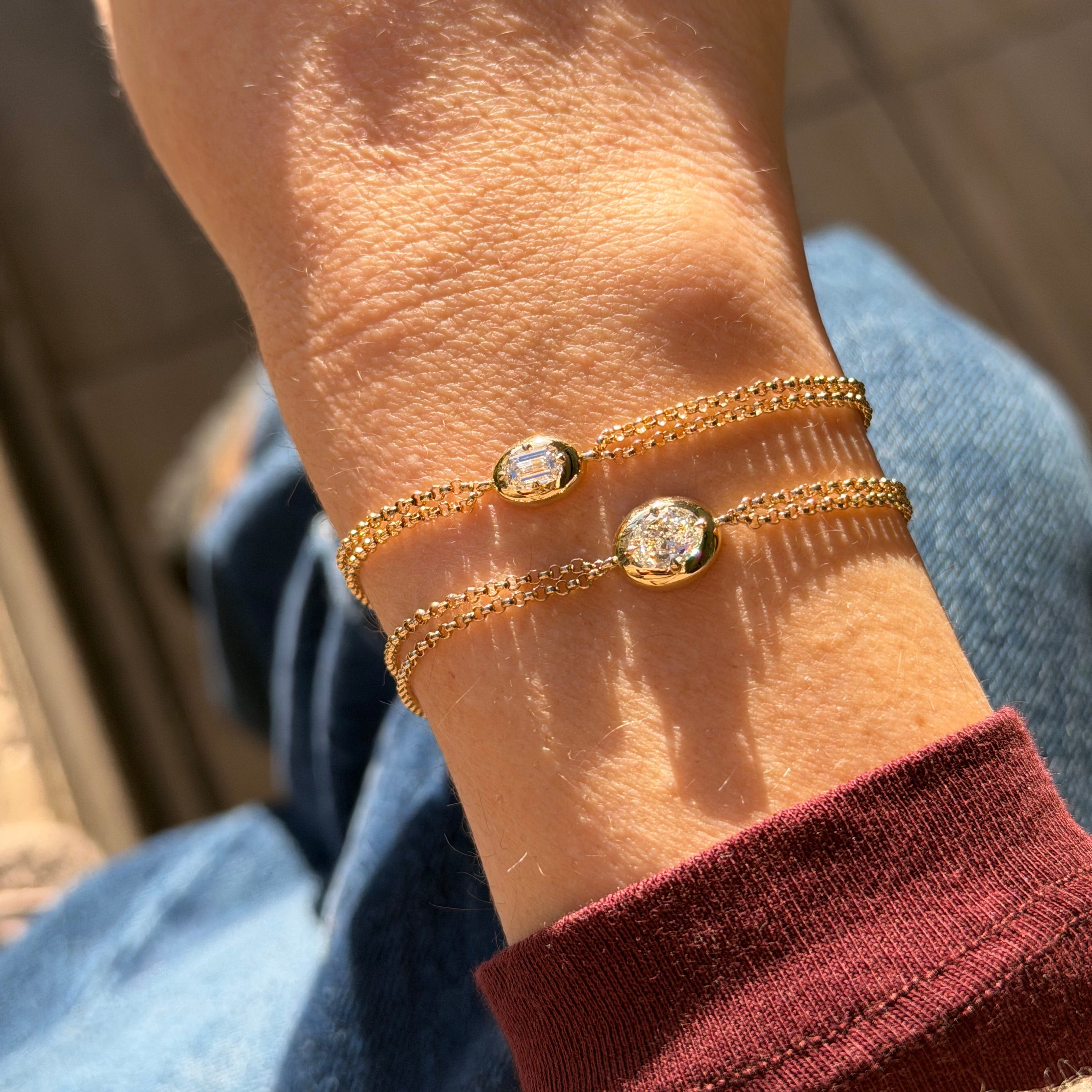 0.63ct Oval Diamond Hawthorn Bracelet