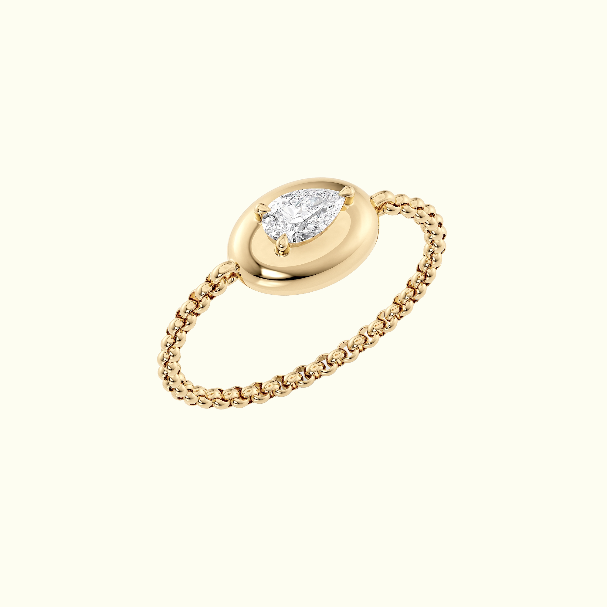 0.24ct Pear Diamond Grove Ring