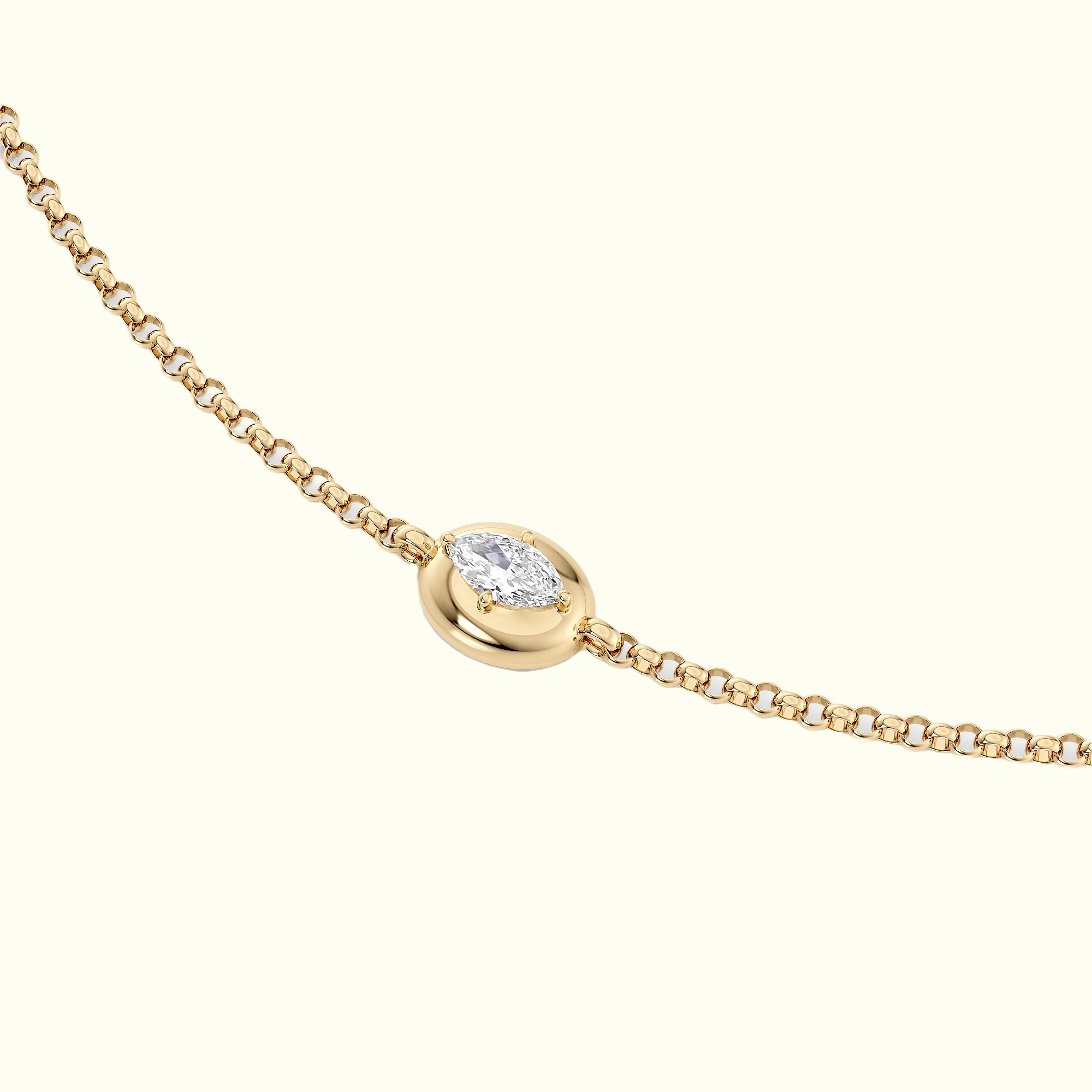 0.32ct Marquise Moss Necklace