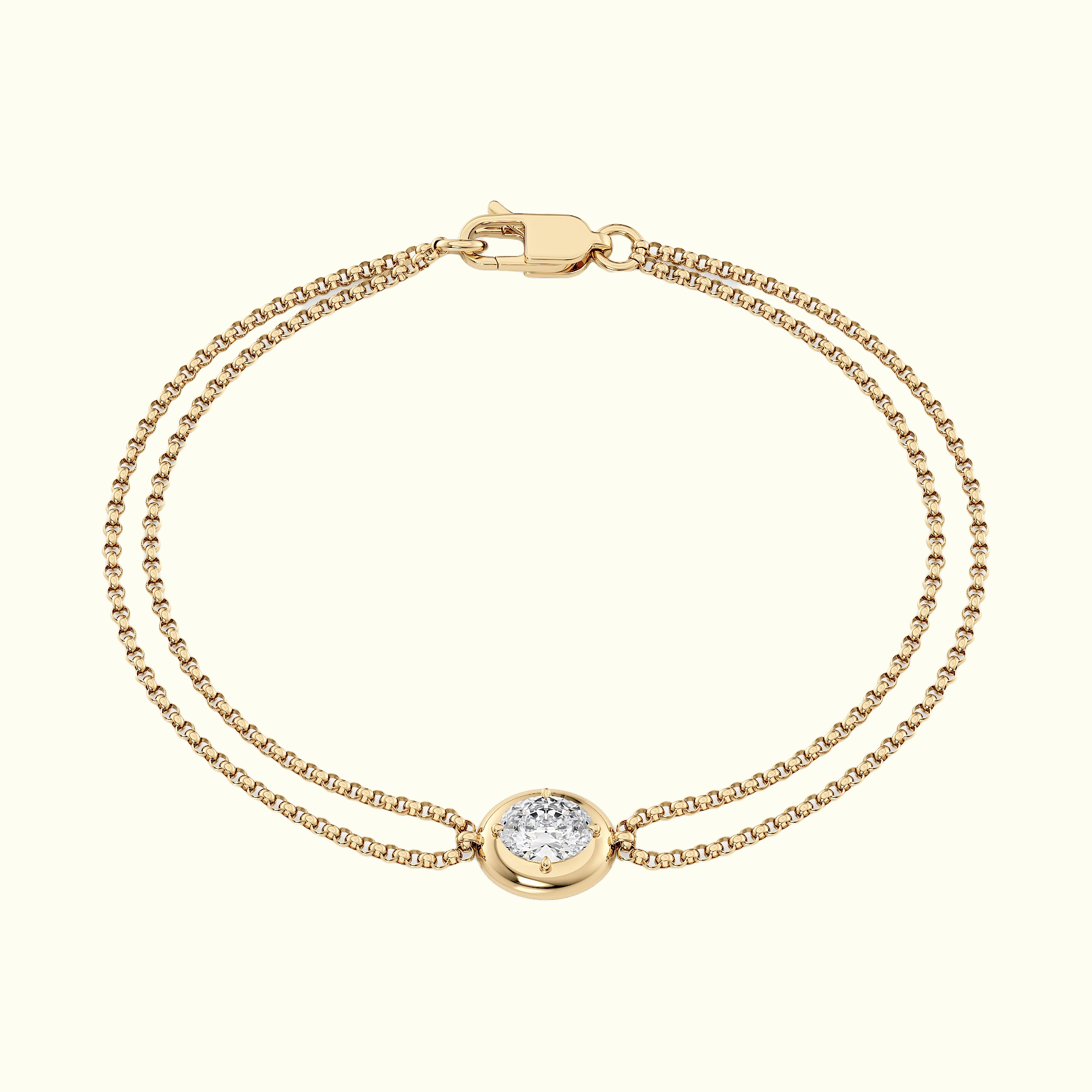 0.63ct Oval Diamond Hawthorn Bracelet
